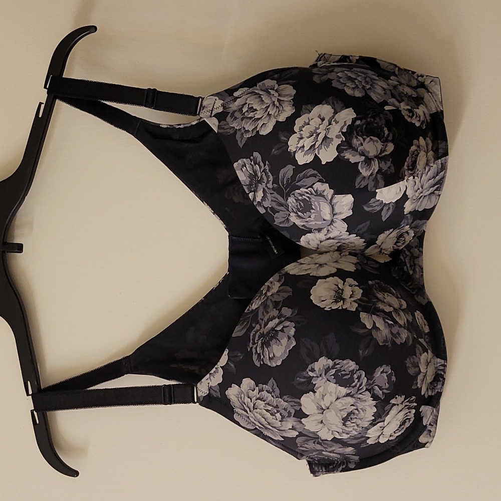 torrid Black Floral Full Coverage Bra